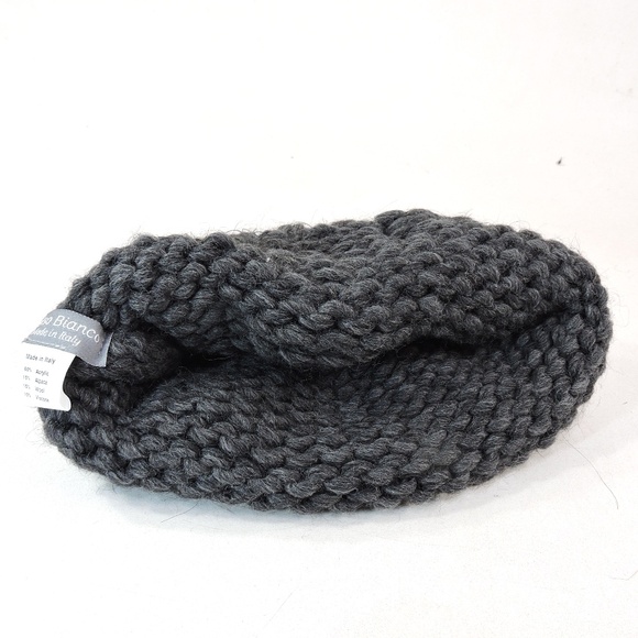 GELSO BIANCO ?? WOMEN\'S DARK GREY WOOL/ALPACA WINTER COMFORT HAT main image 3